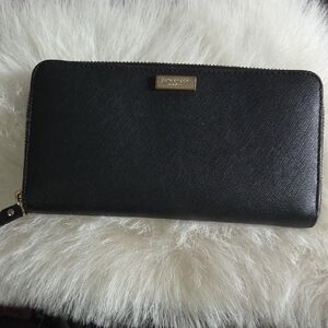 Kate Spade Black Zip-Around Wallet
